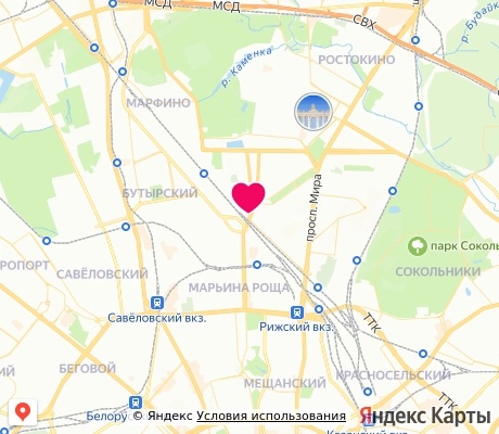 На карте