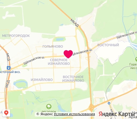 На карте