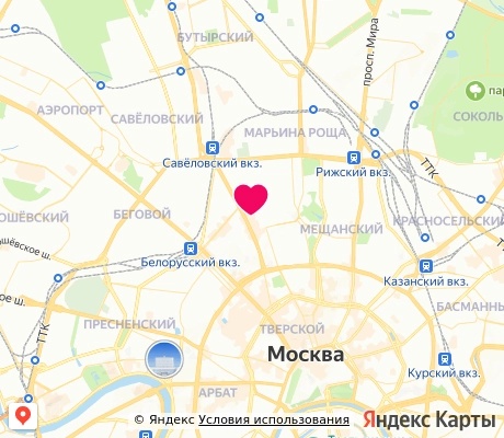 На карте