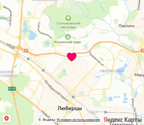 На карте