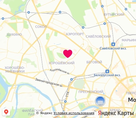 На карте