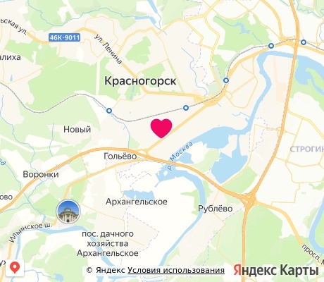 На карте