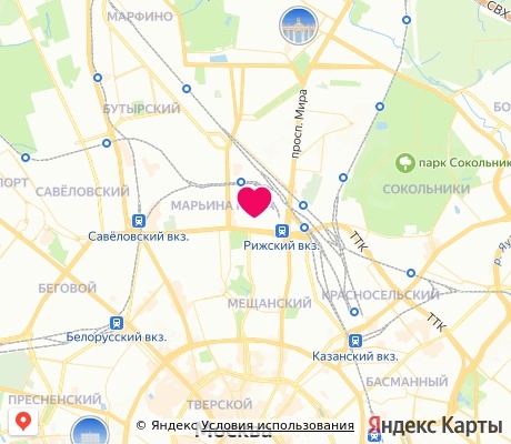На карте