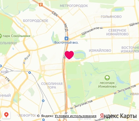 На карте