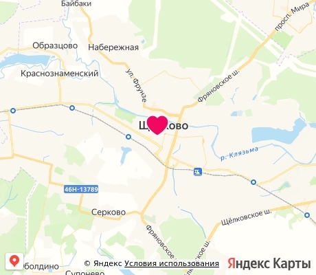 На карте