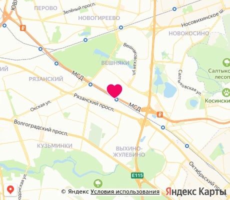 На карте