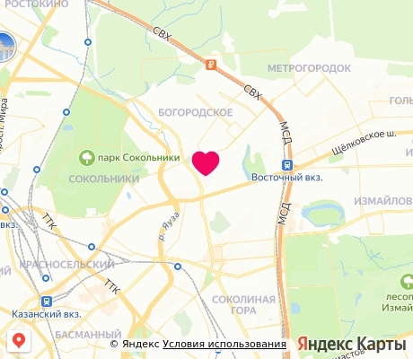 На карте