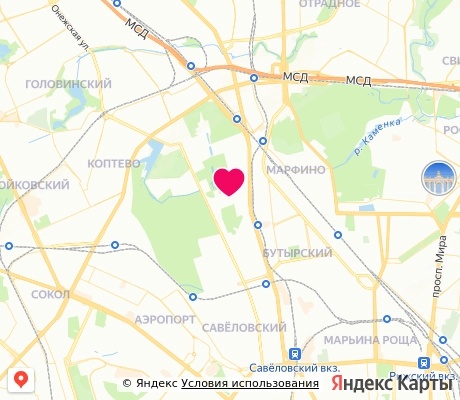 На карте