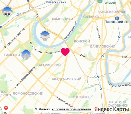 На карте
