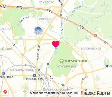 На карте