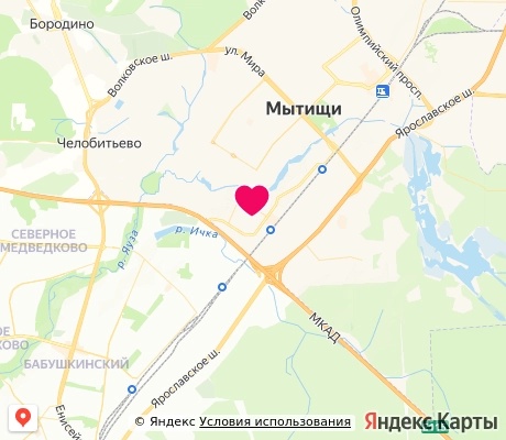 На карте