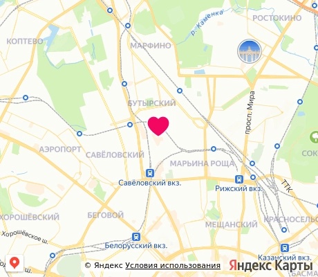 На карте