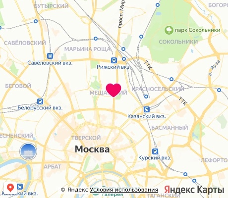 На карте