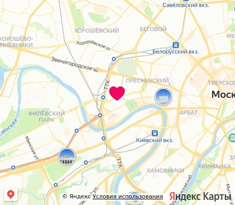 На карте