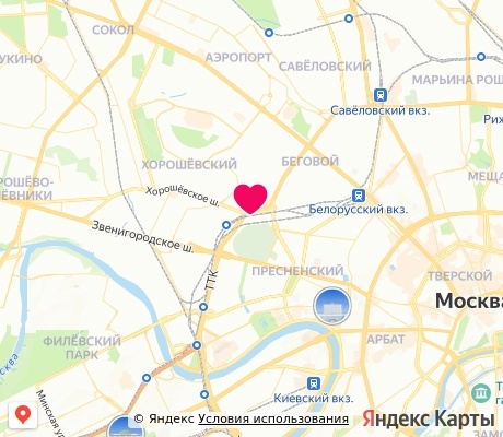 На карте