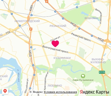 На карте