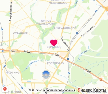 На карте