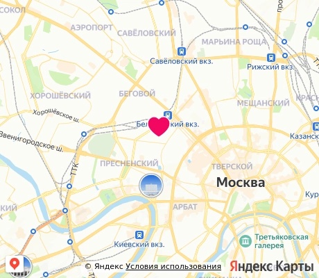 На карте