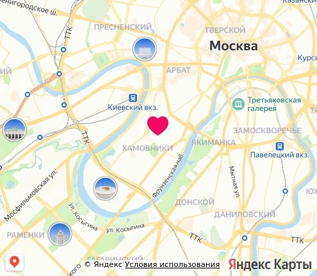 На карте