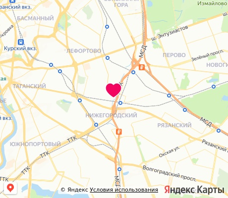 На карте