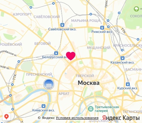 На карте