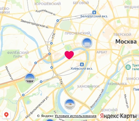 На карте