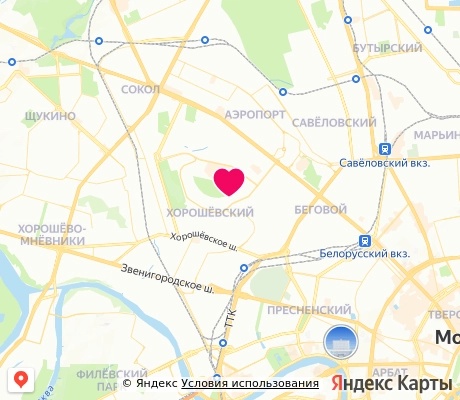 На карте