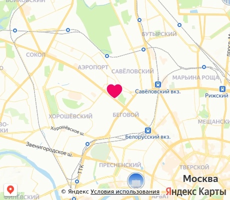 На карте