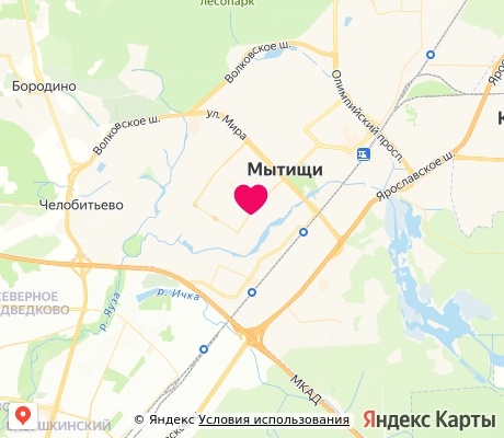 На карте