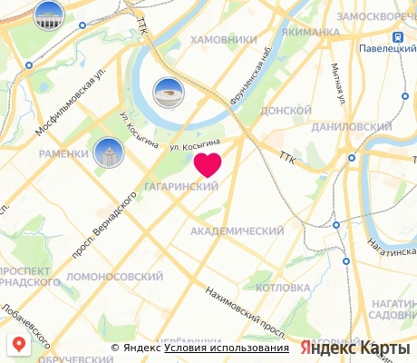 На карте