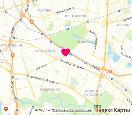 На карте