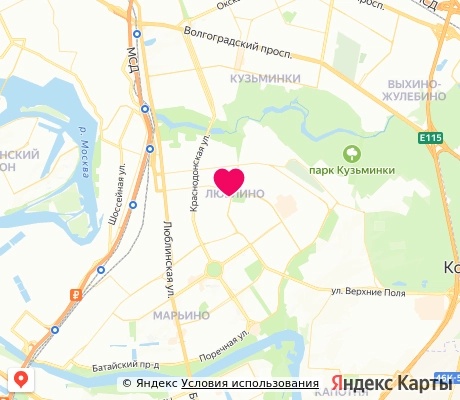 На карте
