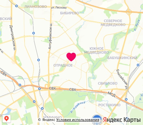 На карте
