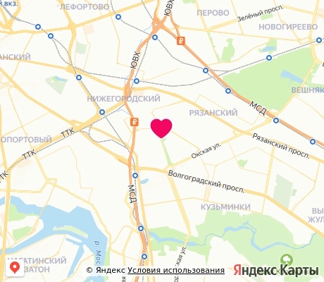 На карте