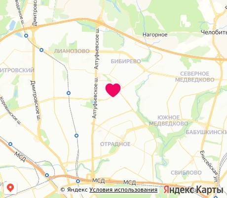 На карте