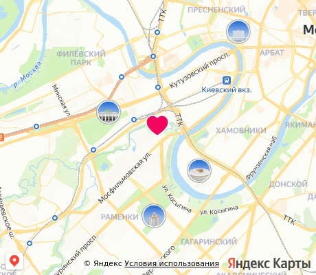 На карте