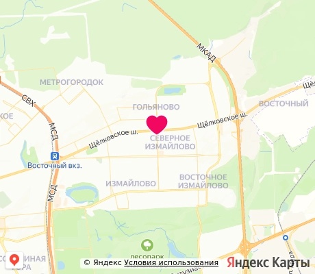 На карте