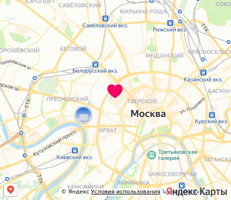 На карте