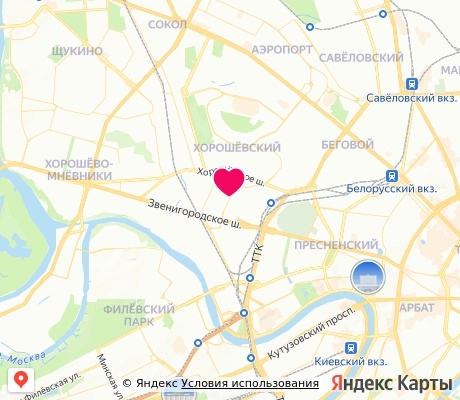 На карте