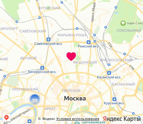 На карте