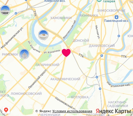 На карте