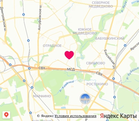 На карте