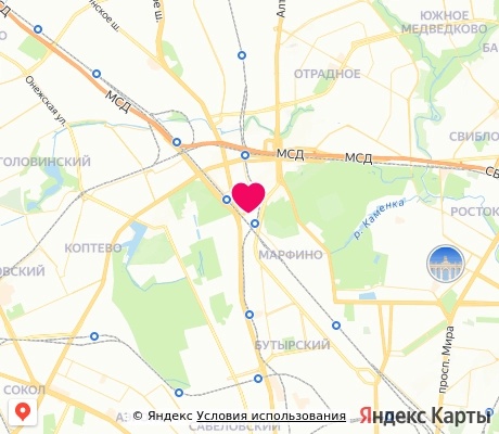 На карте