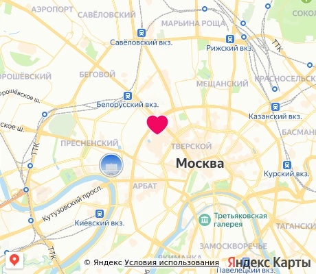 На карте