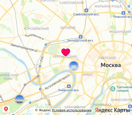 На карте