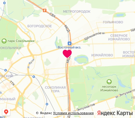 На карте