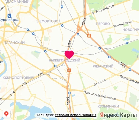 На карте