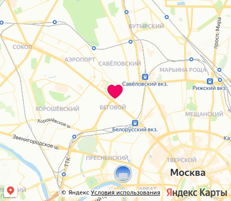 На карте