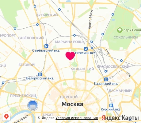 На карте