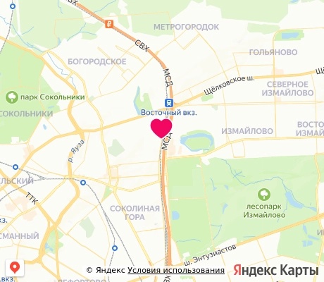 На карте